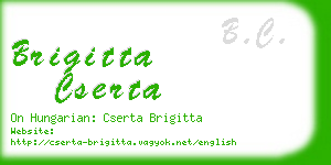 brigitta cserta business card